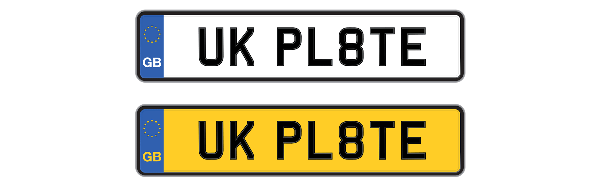 Private registration plate